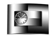 Wanduhr XXL 3D Optik Dixtime