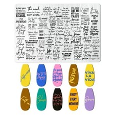 XXL Stamping Schablone Schrift