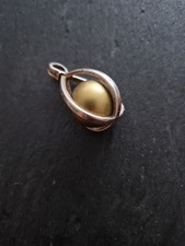 engelsrufer silber 925 Antik Mit Goldener Klangkugel