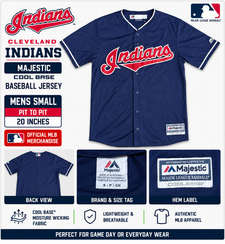 Majestic cleveland indians - majestic,