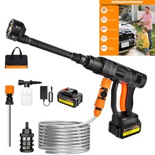 Elektro Hochdruckreiniger 350 bar Flächenreiniger Dampfstrahler Mit Akku zubehör