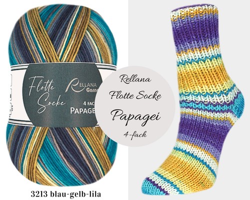 Rellana flotte socke papagei - "rellana,