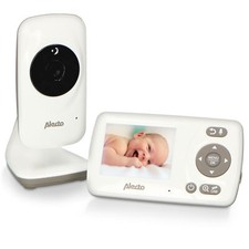 ALECTO Video-Babyphone weiß 2.4 Zoll Farbdisplay Temperaturanzeige Alarm