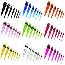 Acryl Dehnstab Set Dehnerset oder Dehner einzeln Expander schöne Farben Ø 2 - 10