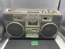 Vintage Hitachi TRK-8280 Radio Kassettenrekorder Ghettoblaster getestet funkt...