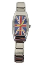 NOMINATION Herren Armbanduhr Silber Union Jack Zifferblatt 15cm