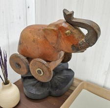 Retro Holz Klein Elefant auf