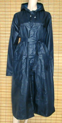 Blauer regenmantel - regenmantel,