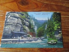 EDMUNDSKLAMM BÖHMISCHE SCHWEIZ BLOCKHAUS RESTAURATION POSTK NR: 197 VL KREIBICH