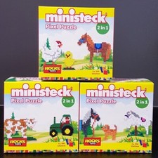 3 Stck MINISTECK PIXEL PUZZLE