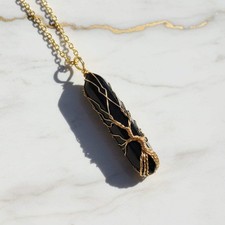 Obsidian Halskette –