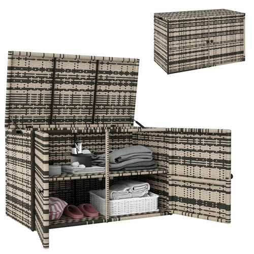 Rattan auflagenbox 350l - rattan,