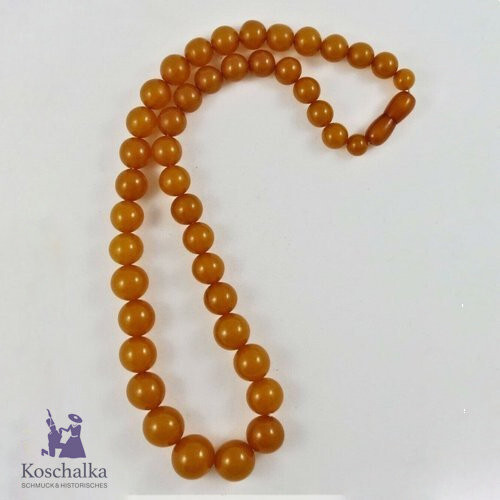 Antike pressbernstein kette - antike,