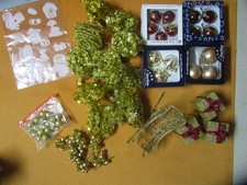 Weihnachts Deko Konvolut Girlande Kugeln Schlitten Advent