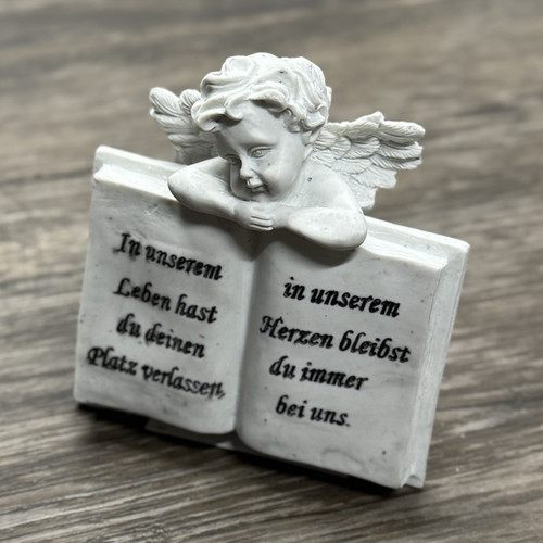 Buchstützen engel auf buch - engel,