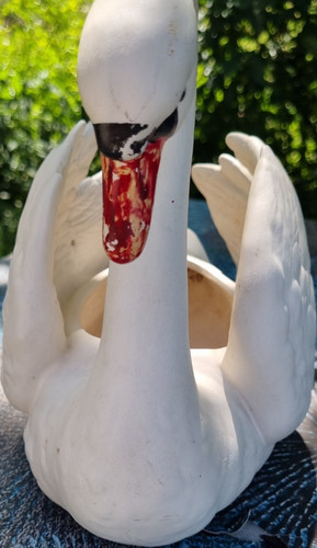 Goebel schwan porzellanfigur - schwan,