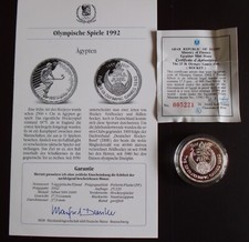 Olympische Spiele 1992 - Ägypten - 5 ägyptische Pfund - Silber 900/1000 - PP -