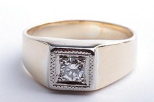 Brillantring Solitär 0,18ct TW Lupenrein 750 18K Gelb Gold Gr. 53 16,9mm *