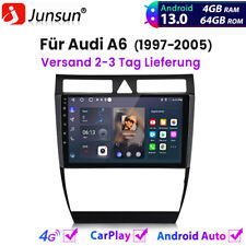 4+64GB Carplay Autoradio GPS NAVI 4G WIFI DAB+ Für Audi A6 4B2 4B5 C5 1997-2005