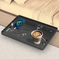 Nachttisch Ablage – Bett Organizer & rechteckiges Aufbewahrungstablett
