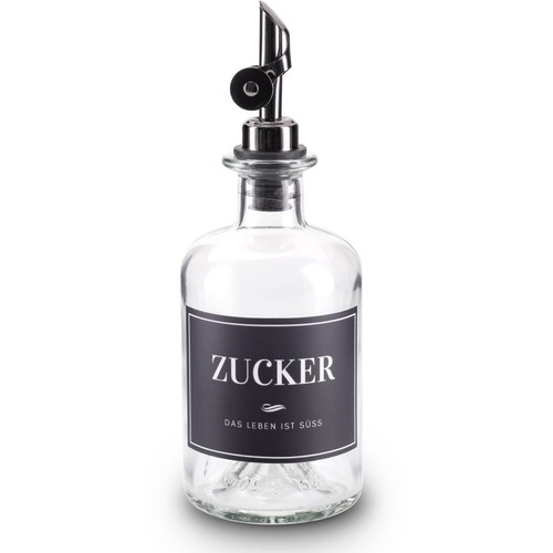 Zuckerstreuer glas 350ml - zuckerstreuer,,