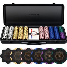 Pokerchips-Set 14g, Black