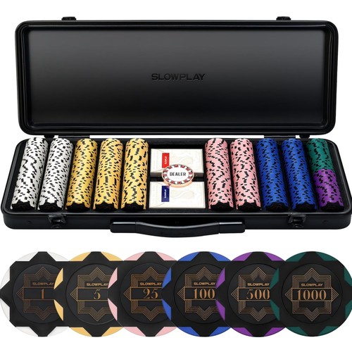 Pokerchips set 14g black - 14g,,