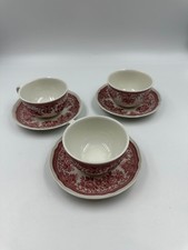 Villeroy & Boch Fasan rot -  3 x Kaffeetasse und Unterteller