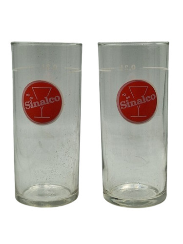 Sinalco vintage trinkglas - 2x,