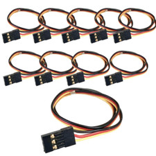 Servoanschlusskabel Graupner JR Uni 0.08 flach PVC 300mm 10er Set partCore