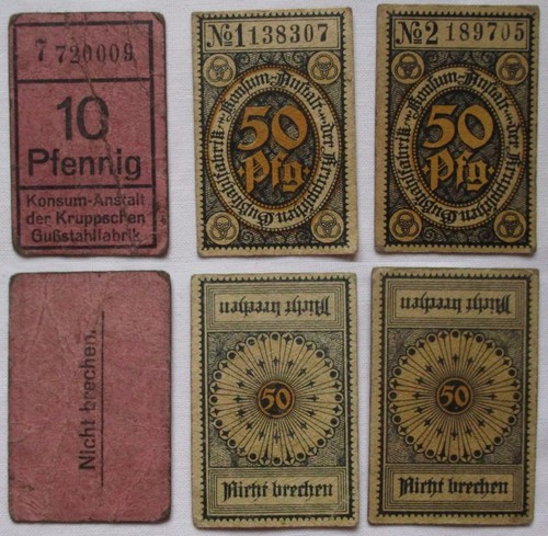 Kompl serie banknoten - serie, 3
