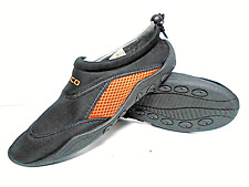 ! Urlaub 2025, Beco, Badeschuhe, schwarz-orange,47, Neoprenschuhe, Strandschuhe