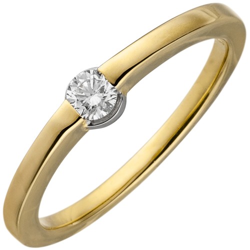 Damenring 585 gold gelbgold - damenring,