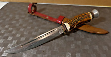 Vintage  Rehwappen Joungen Jagdmesser Trachtenmesser 605494 Hirschhorngriff