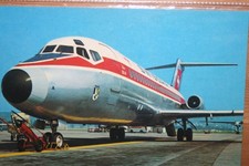 AK Airliner Postcard Flugzeug SWISSAIR DC-9
