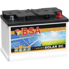 BSA Solarbatterie 100Ah 12V Wohnmobil Boot Schiff Versorgung Batterie 80Ah 90Ah