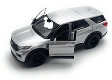 Modellauto Ford Explorer SUV 1:34-39 Silber Miniatur Fahrzeug