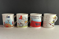4x Uli Stein Sammeltassen Vintage 1987-96 Rarität TOP✅ Comic FUN Lustig Geschenk