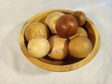 Holzschale, Holzkugeln, Drechseln, Deko, Weihnachtsgeschenk