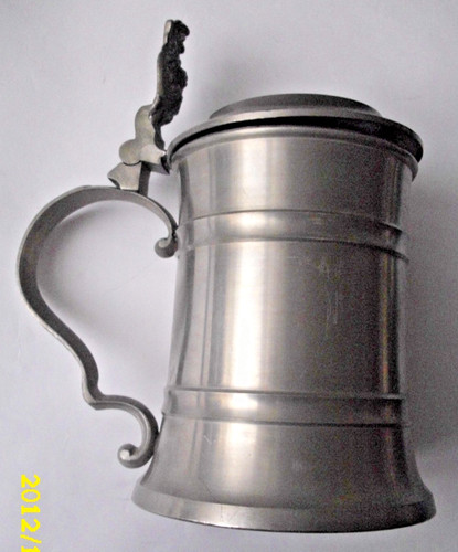 Zinn bierkrug deckel u - zinn-bierkrug,
