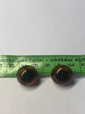 Teddyaugen braun ca 17 mm 2 Stück