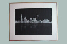 Unikat alte Skyline Düsseldorf im Spiegel Original und einzig