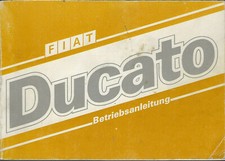 FIAT DUCATO 1 Betriebsanleitung 1986 Bedienungsanleitung Handbuch Bordbuch  BA