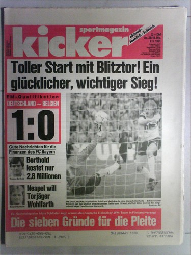 Kicker sportmagazin 35 - nr.:, /