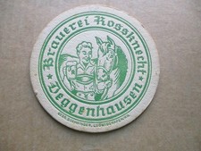 1 alter Bierdeckel Brauerei Rossknecht aus Deggenhausen geschlossen 1982
