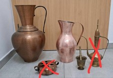 Kupfer messing set antike - messing,