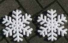 Weihnachten, Winter, 2x Schneeflocken, Styropor, Durchmesser ca. 20cm