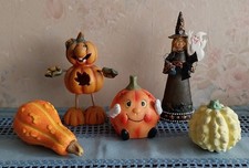 Halloween Konvolut 5 tlg.  Geist  Gespenst Kürbis Hexe TZeelichthalter