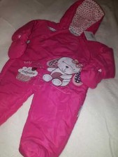 NEU Schneeanzug Winteroverall Wagenanzug  Mädchen Gr. 56 62 68 Pink
