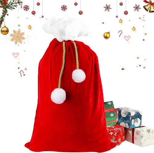 Weihnachtssack aus samt - weihnachtssack,